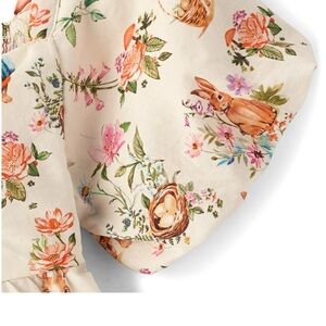 Gymboree Cream Floral Bunny Dress